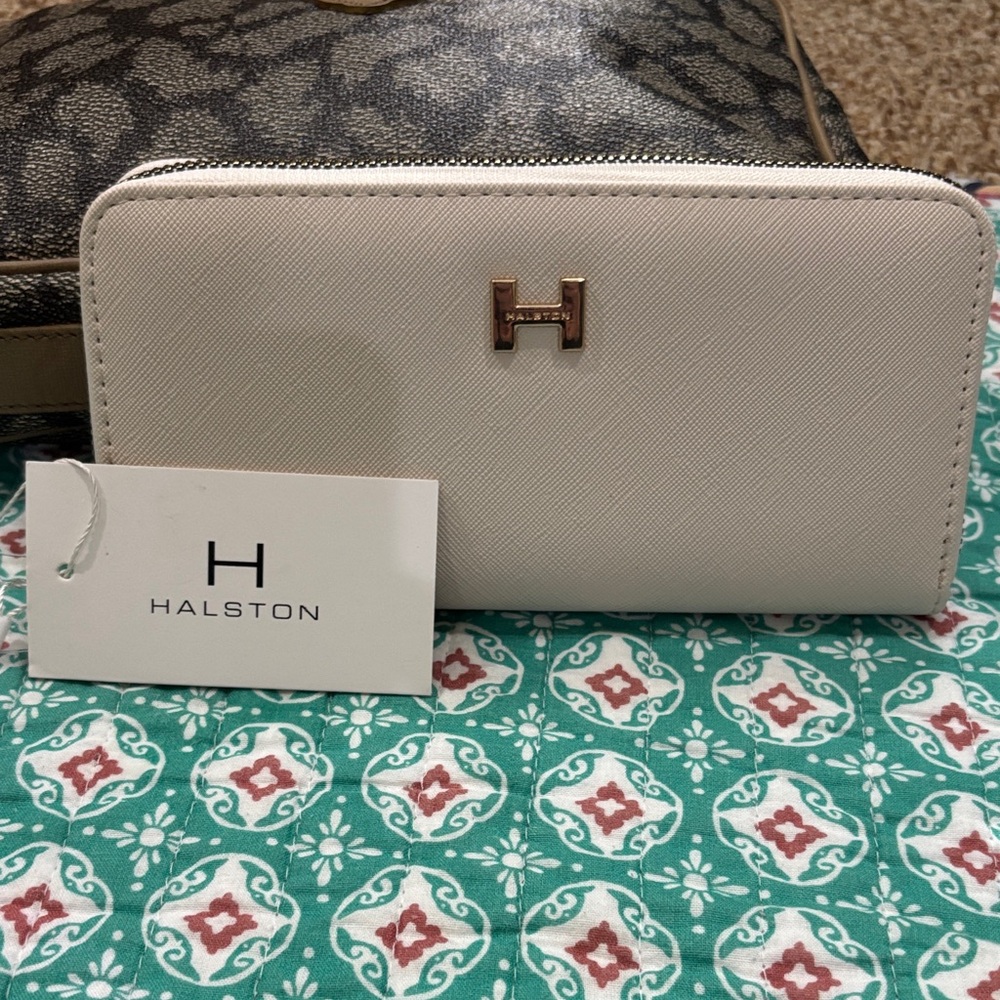 H by Halston Cream Wallet